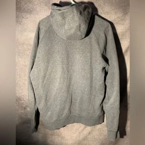 Vintage Jordan Hoodie Mens L Gray Sweatshirt Jumpman Basketball Team Zip Sweater - Picture 7 of 8